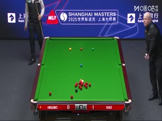 2025斯诺克上海大师赛第二轮 约翰·希金斯4-6肖国栋（秦正） 20250730