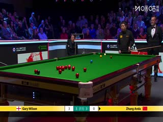 斯诺克英锦赛正赛32进16轮次 加里·威尔逊5-6张安达 20251202