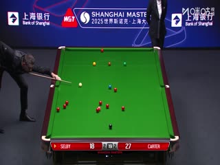 2025斯诺克上海大师赛半决赛 阿里·卡特5-4塞尔比（蔡剑忠） 20250801