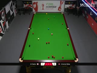 斯诺克英锦赛资格赛第三轮80进48 阿里·卡特4-6阿尔特米·齐津斯 20251125
