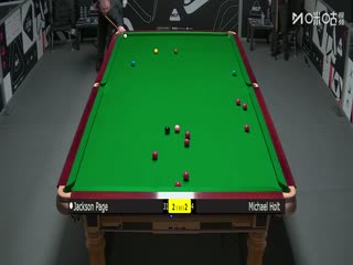 斯诺克英锦赛资格赛第三轮80进48 杰克逊·佩奇3-6迈克尔·霍尔特 20251125