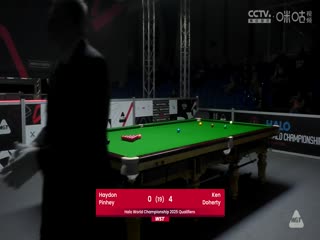 斯诺克世锦赛资格赛128进96及96进64 海顿·平尼0-9肯·达赫迪（第一阶段） 20250409