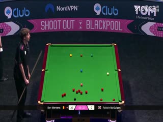 斯诺克单局限时赛32进16 本·默滕斯48-21罗比·麦圭根（朱峰立） 20251213